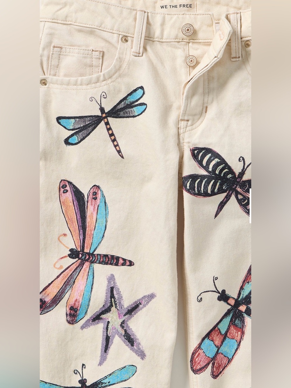 Free People WTF Tennessee Low Rise Illusions Dragonfly Jeans
Size 28 - Picture 6 of 6